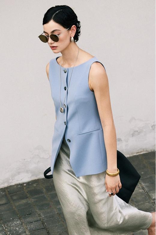 ESTELLICA 通勤无袖简约气质套装 20833 商品图7