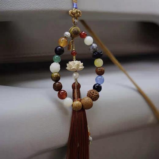 【灵隐文创正版十八籽菩提籽手串】多宝手串菩提朱砂925银金丝楠 商品图7