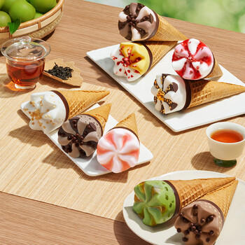 可爱多【曾舜晞推荐】甜筒草莓口味冰淇淋 雪糕 冰激凌 甜筒 67g*4支 商品图3