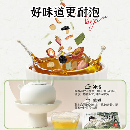 老金磨方乌梅荷叶饮乌梅汤茶包省中医同款陈皮山楂养生茶祛湿茶 商品图2