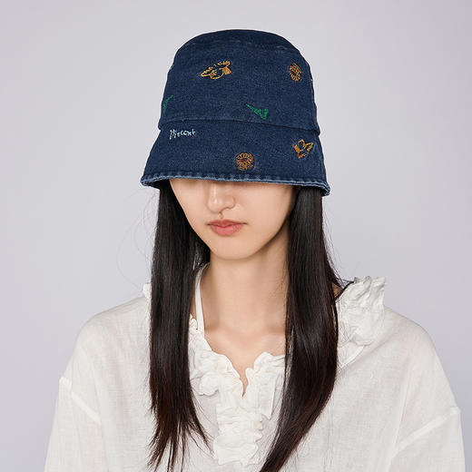 物兮物 致敬大师系列 刺绣牛仔渔夫帽 商品图1