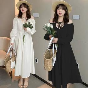 【诗铭洛可】XC7587连衣裙绑带韩版气质设计感裙A2-2