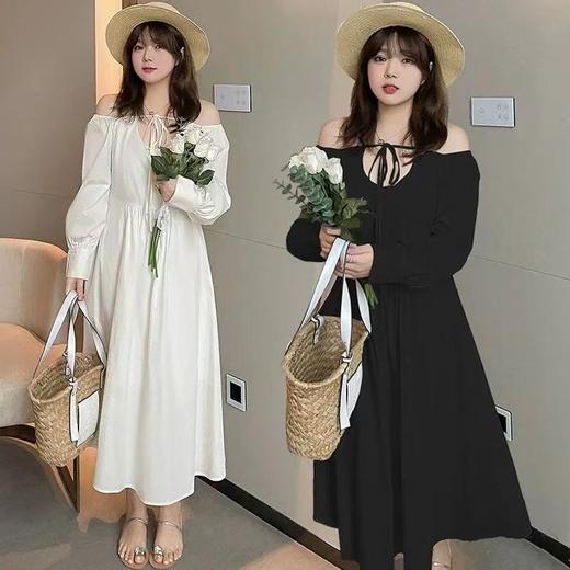 【诗铭洛可】XC7587连衣裙绑带韩版气质设计感裙A2-2 商品图0