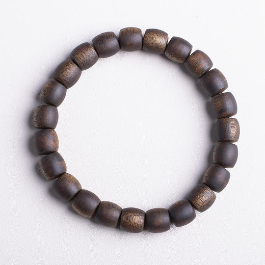 xy0416，9mm桶珠沉香素串单圈手串 商品图0