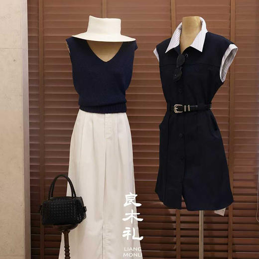 【预售7天】良木礼翻领连衣裙（腰带）（1252） 商品图1