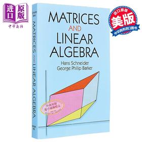 【中商原版】施奈德 矩阵与线性代数 修订版 英文原版 Matrices and Linear Algebra Hans Schneider George