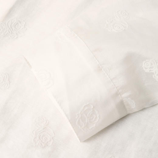 【商场同款】诗凡黎莱赛尔衬衫2025夏新款玫瑰暗纹上衣3G5120401 商品图3