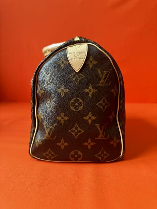 LOUIS VUITTON Speedy 25 百搭便携通勤淑女经典老花 帆布 枕头包单肩包手提包 25 女款 棕色 无肩带 商品图4