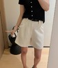 老钱麻短裤率性天丝亚麻A字百慕短裤送腰带 商品缩略图7