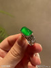 玻璃种艳绿无事牌戒指【5301006】具体价格微信咨询 商品缩略图2