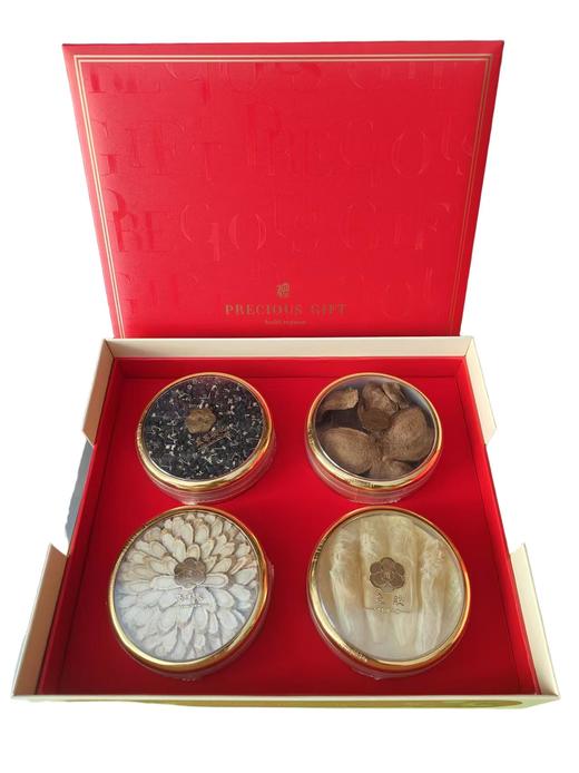 热销新款 甄选4拼 160g/盒 西洋参50g 鱼胶20g 陈皮40g 黑枸杞50g 商品图0