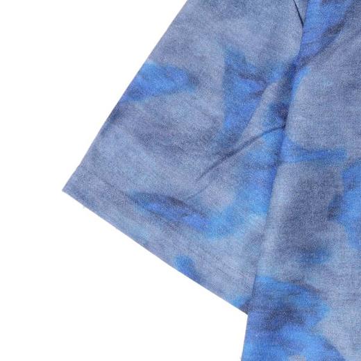 T4040夏季高级感新款男士韩版撞色扎染设计短袖T恤显瘦百搭圆领上衣 商品图4