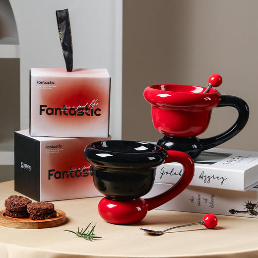 【范特西创意陶瓷马克杯】ins风伴手礼情侣水杯礼物 办公室高颜值雪糕杯马克杯礼品 商品图2