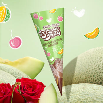 伊利巧乐兹哈密瓜玫瑰车厘子味脆筒冰淇淋70克/支*4支 商品图3