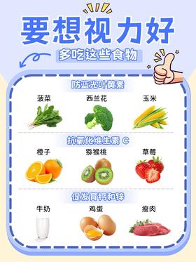 要想孩子视力好，吃这些就够了