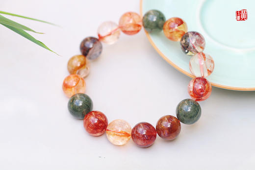 福禄寿胶花水晶手串，珠径13.5mm，赠证书 商品图3