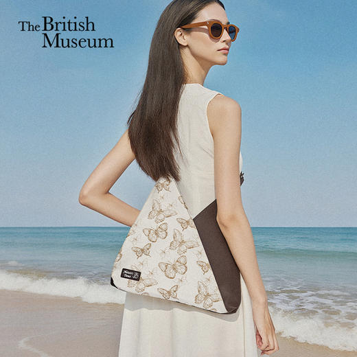 大英博物馆 博物志系列 蝴蝶拼接单肩斜挎包 商品图0