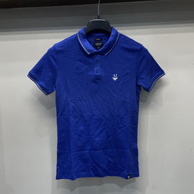 Armani Jeans/阿玛尼 AJ男士夏季纯色彩领短袖休闲POLO衫