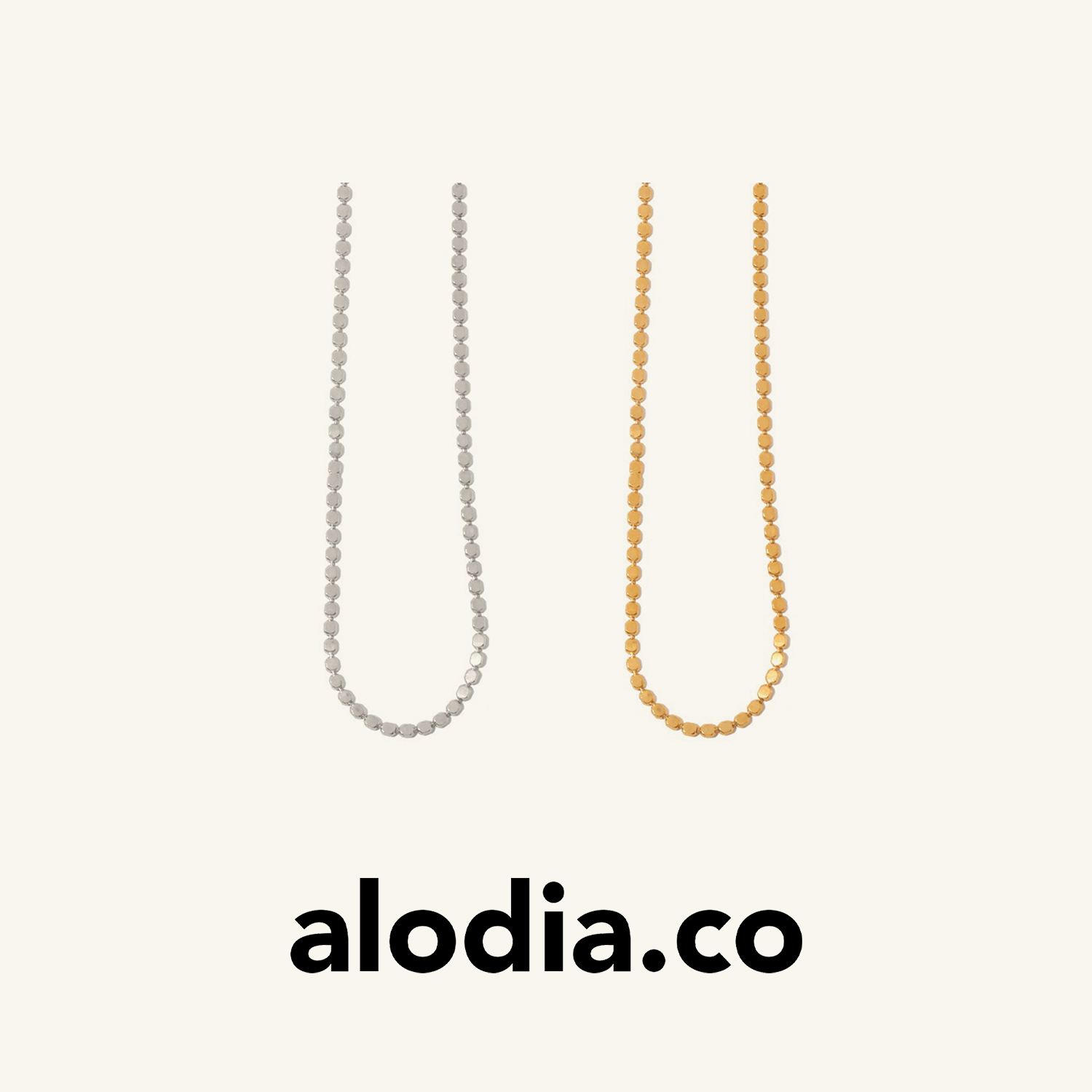【刘宇同款】alodia.co 品牌直发 圆点项链 简约百搭叠戴多用途项链长期主义