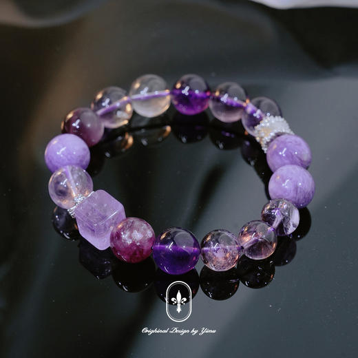 钻石豪门27000积分天然多宝紫水晶九紫离火手链16CM手围 商品图0