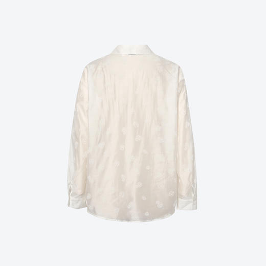 【商场同款】诗凡黎莱赛尔衬衫2025夏新款玫瑰暗纹上衣3G5120401 商品图1