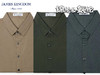 【商场新品同款特价】占姆士男士夏季新款短袖针织衬衫   咖色&灰蓝&军绿 商品缩略图0