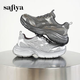 预售|Safiya/索菲娅2025时尚烫钻厚底轻便增高百搭透气休闲老爹鞋SFD3112061