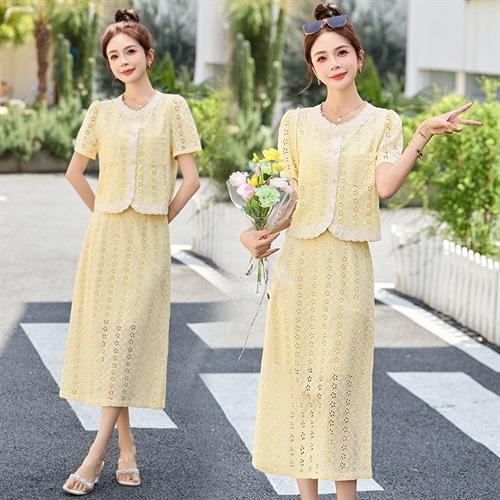 时尚轻奢刺绣蕾丝，两件套套裙HR-BBL2562 商品图4