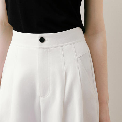 【商场同款】诗凡黎白色牛仔裤2025夏新款设计感长裤女3G4150781 商品图3