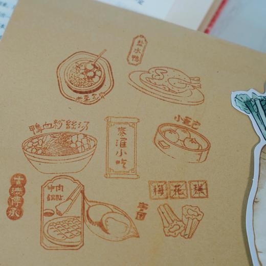 【译森文创】南京味道透明印章（共9枚，内含一块透明亚克力手柄） 商品图5