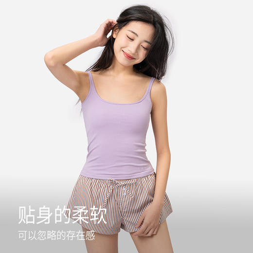 靴下物纯棉背心女士白色内搭夏外穿打底无袖上衣辣妹设计感小吊带 商品图0