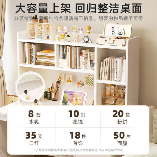 【书桌书架一体】家用带书柜组合 简约学生写字学习桌卧室台式电脑桌子  商品图3