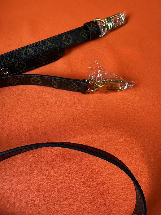 LOUIS VUITTON Sac Plat PM 经典老花 帆布涂层拼牛皮革饰边 手提单肩斜挎包 中号 女款 深棕色 商品图6