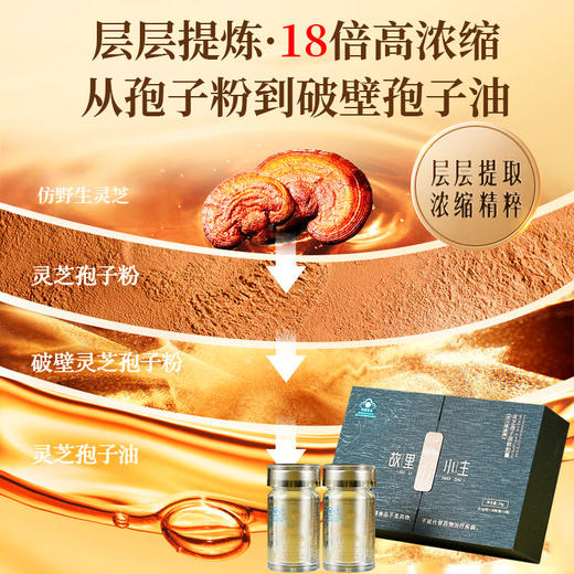 ²  到手6瓶【蓝帽子灵芝孢子油软胶囊礼盒装】低温物理破壁 每盒2瓶/共60粒 HM02-CRMM-BP 商品图2