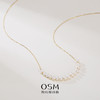 欧诗漫珠宝 淡水小珍珠微笑脸18k金珍珠项链4-5mm优雅 新月035789 商品缩略图1