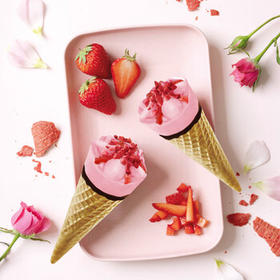 雀巢冰淇淋花心筒甜筒草莓味64g*6支 冰激凌雪糕