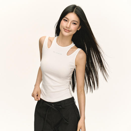 Ariseism 美式复古设计感辣妹背心女夏季新款外穿修身上衣 商品图1