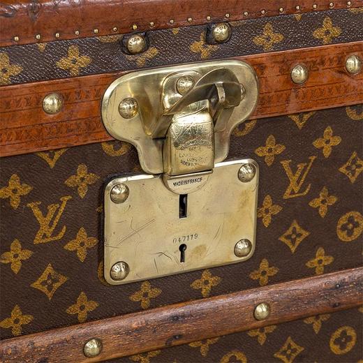 独角鹿西洋古董1930年代法国顶级奢侈品牌路易威登出品Monogram帆布经典老花款鞋箱 商品图5