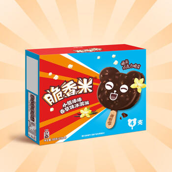 脆香米冰淇淋 香草口味小熊棒棒42g*4支 雪糕 冰激淋 商品图2