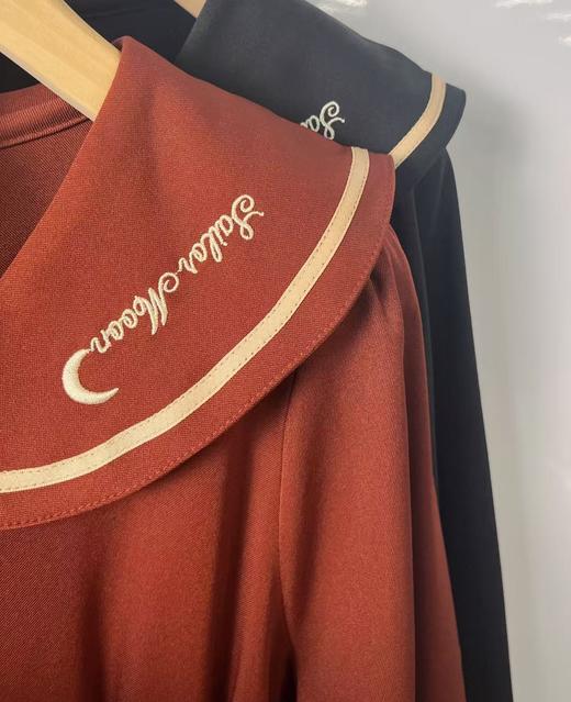 【诗铭洛可】XCA394连衣裙翻领刺绣学院风长袖品质连衣裙A3-1 商品图6