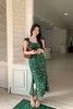 Stay2Weeks 度假风绿色碎花连衣裙 20838 商品缩略图0