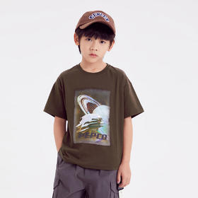 411-童圆领短袖针织衫