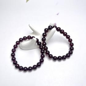 D紫牙乌单圈手串-圆珠8.5-9
