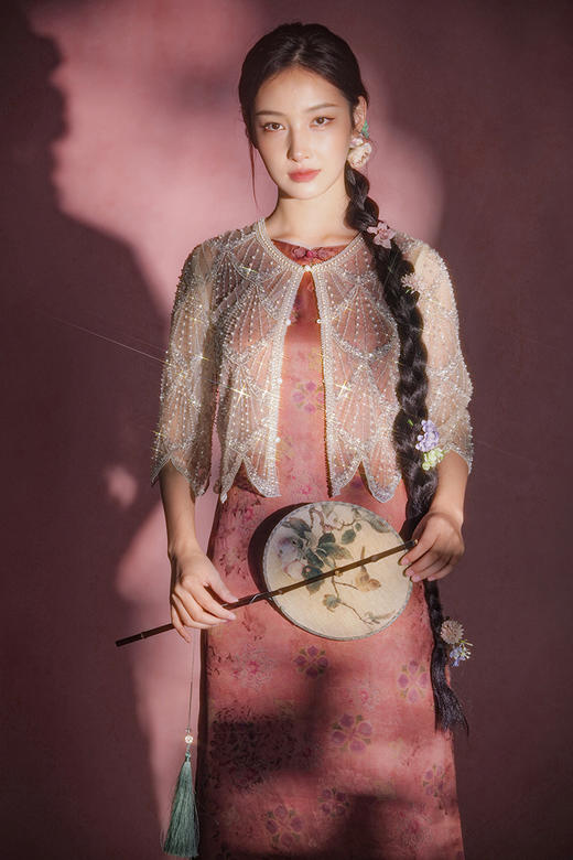 逸红颜明月优选#爆闪波浪边外套​​「天鹅」重磅高定非遗系列，双层蕾丝网纱，如月光织就～ 商品图1