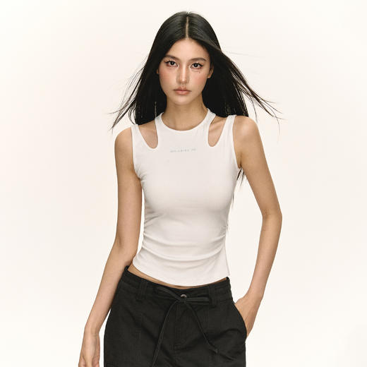 Ariseism 美式复古设计感辣妹背心女夏季新款外穿修身上衣 商品图3