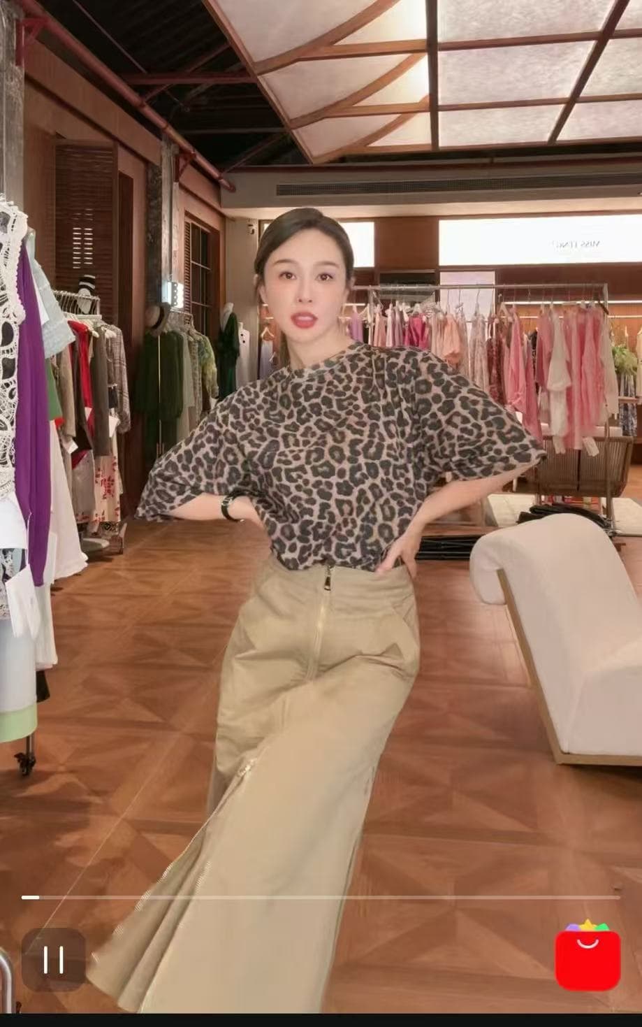 PIANAI冷小姐#卡其半裙