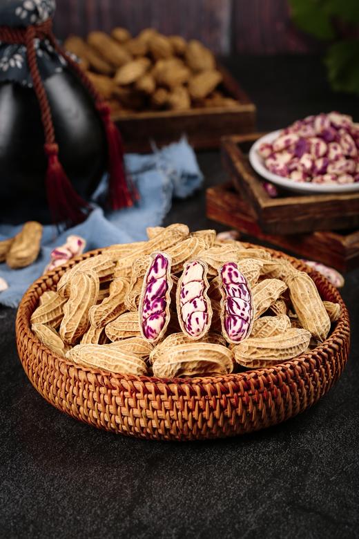 【云南七彩生花生（干生果）】好吃的花生来咯！花青素巨丰富！！傣族皇室的贡品，700年历史传承的“土著品种🥜！零食控赶紧看过来，绝对让你爱不释手。 商品图0