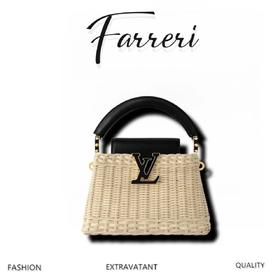 驴家竹篮/迷你 Capucines 迷你手袋