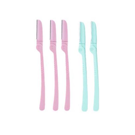 网纹不锈钢刀折叠修眉刀单支装刮眉刀眉毛工具 1个 商品图4