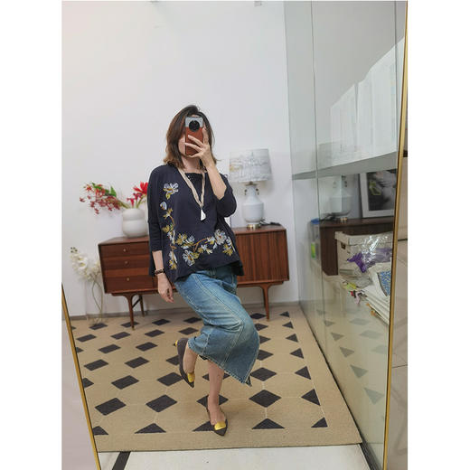 【非质量问题不退，谢谢理解】会呼吸的T恤！ 埃及长绒棉刺绣T 透气吸汗 紧密工艺 把舒适与美穿身上 商品图7